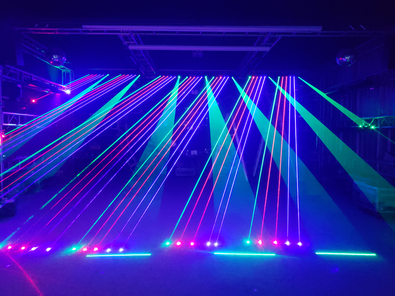 Stage 3W/12W RGB 6 Heads Moving Head Laser Bar for Event FD-L01