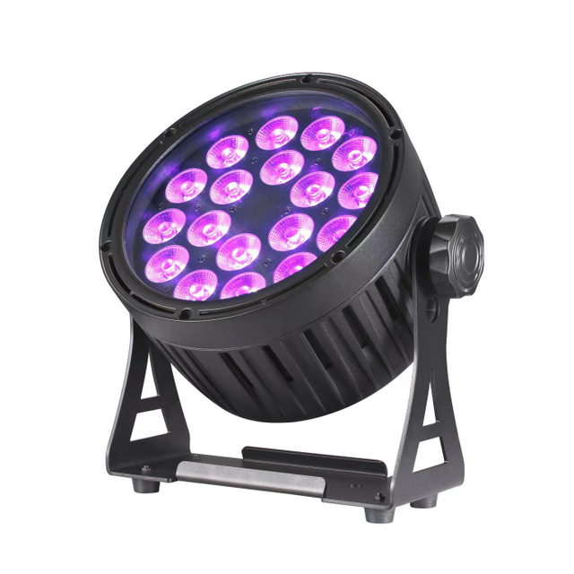 Waterproof 18pcs 18W RGBWAUV Full Colorful Led Par Light for Events FD-LPW1818