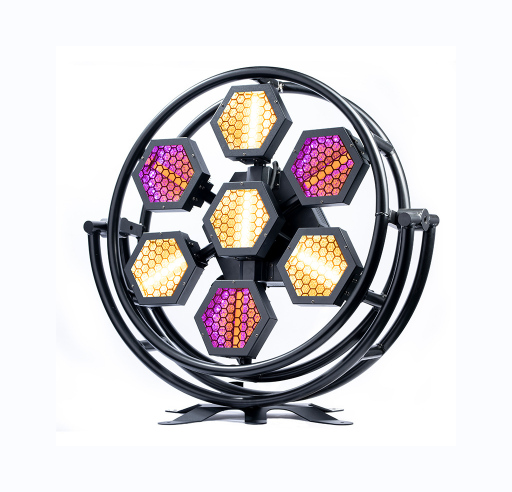 7pcs 60W RGB Led Retro Stage Light FD-R760