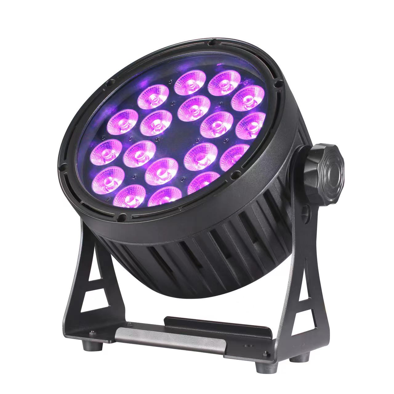 Waterproof 18pcs 18W RGBWAUV Led Par Light 