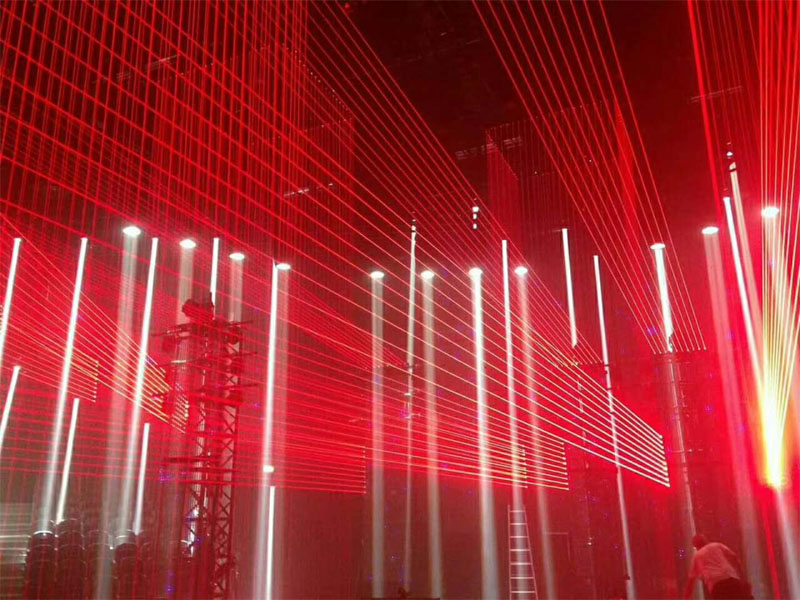 4W 8 Eyes Lazer Beam Bar Moving Head Stage Laser Light for DJ Night Club Disco FD-L18