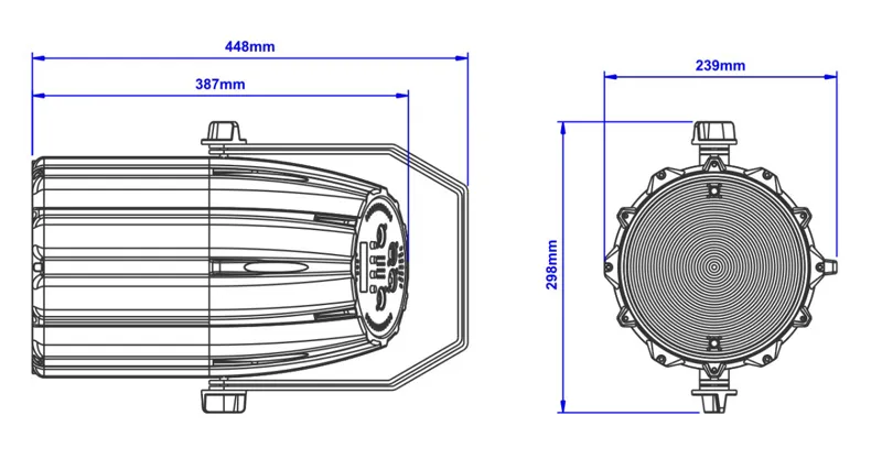High CRI White Color LED 200w COB Zoom PAR Light Spot FD-LP200Z