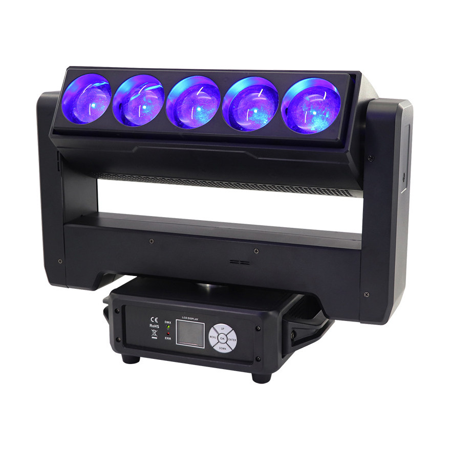 5pcs 60W RGBW Zoom Dyeing Matrix Color Strobe Light FD-B560 